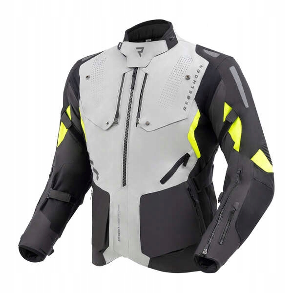 Kurtka tekstylna Rebelhorn Hiker IV Black/Grey/Fluo Yellow