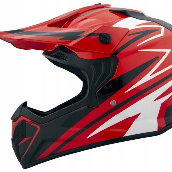 Kask crossowy BLEXX dziecięcy MD-911 Junior Czerwono/Czarny