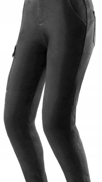 Jeansy motocyklowe damskie Rebelhorn Faster Black