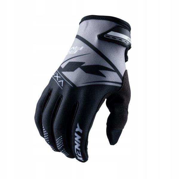 Rękawice Cross/Enduro Kenny Racing Kid/Junior Black (10 Lat)