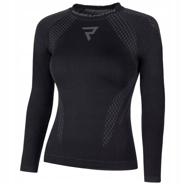Koszulka termoaktywna Z Dł rękawem Rebelhorn Active II Lady Black/Grey