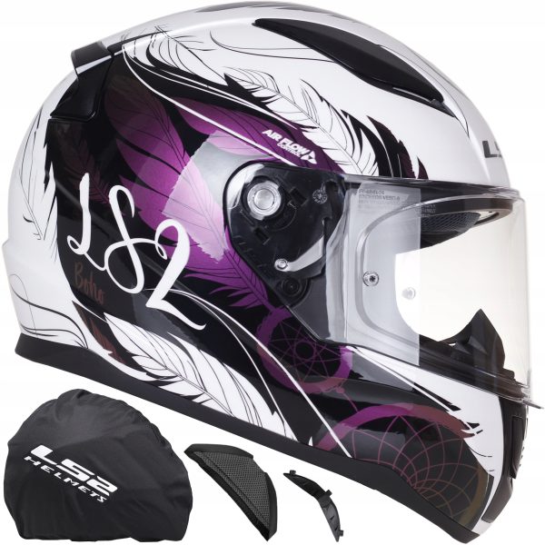 Kask LS2 FF353 Rapid II Boho White Bl PINK-06