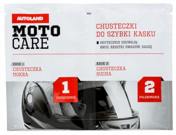 Chusteczki do kasku Sucha+mokra moto Care