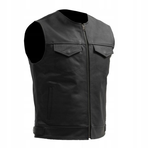 Kamizelka motocyklowa skórzana BROGER Blade Black