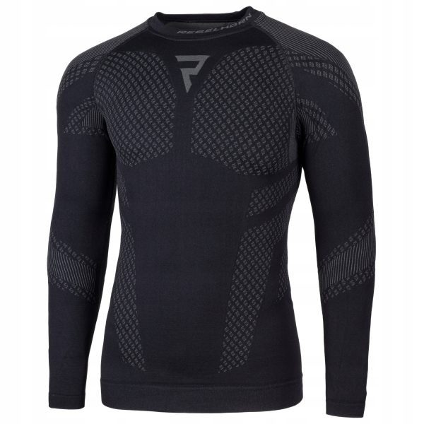 Koszulka termoaktywna Z długim rękawem Rebelhorn Active II Black/Grey