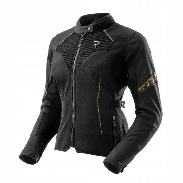 Kurtka motocyklowa tekstylna damska Rebelhorn Jax Black Gold