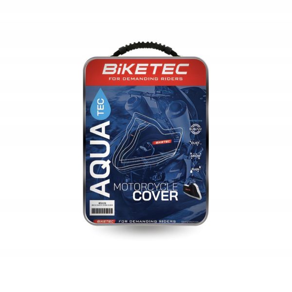 Pokrowiec Wodoodporny Biketec Aquatec na Motocykl kolor Czarny/Szary Roz. S