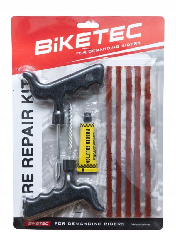 Biketec zestaw Naprawczy do Przebitych Opon Bezdętkowych (sznurki) komplet