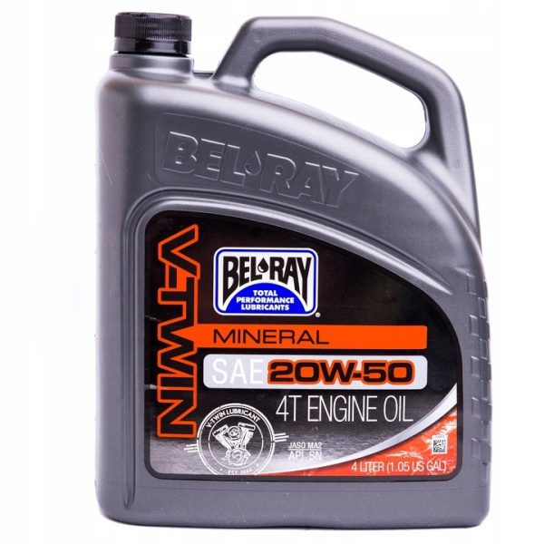 Olej Bel-Ray 20W-50 V-Twin MINERALNY4T 4L