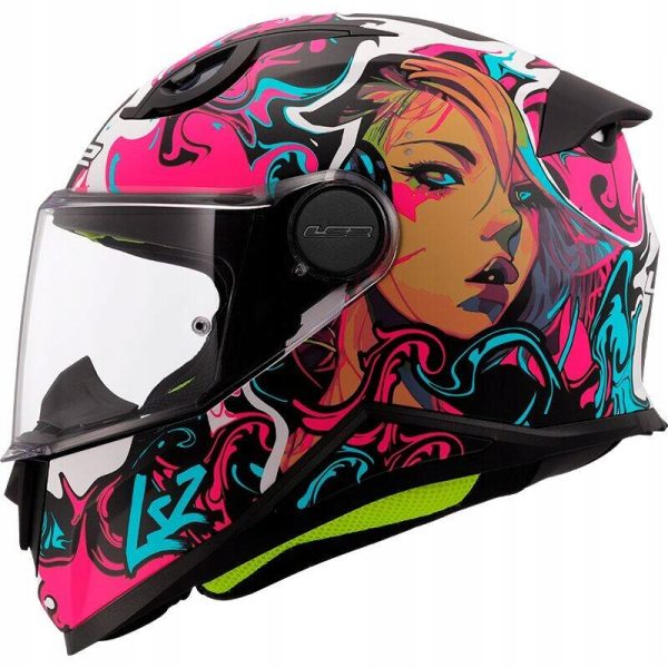 Kask LS2 FF812 Kid Cyberg Matt Purple Cyan L