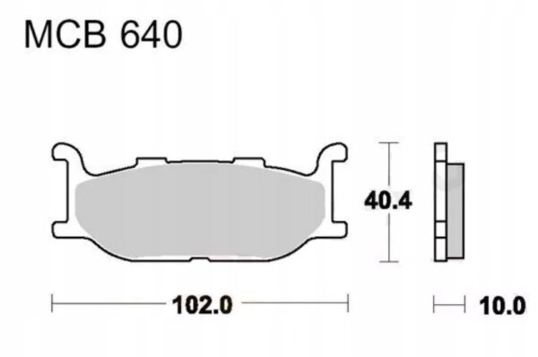 Zestaw klocków hamulcowych TRW MCB640