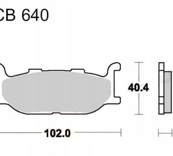Zestaw klocków hamulcowych TRW MCB640