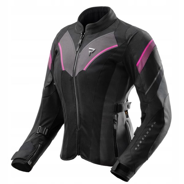 Kurtka tekstylna Rebelhorn Hiflow V Lady Black/Grey/Fluo Pink