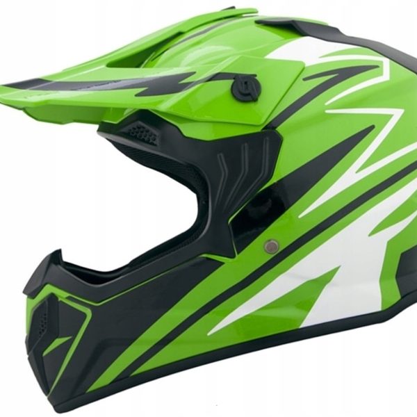 Kask crossowy BLEXX dziecięcy MD-911 Junior Zielono/Czarny S